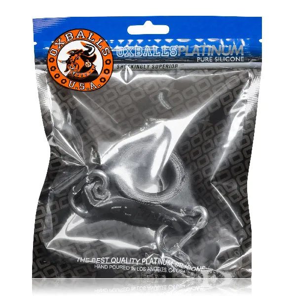 Anal Oxballs Slung Ballstretcher With 3 Carabiners Black