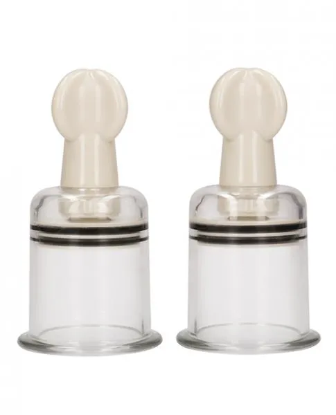Anal Pumped Nipple Suctions Set Large Clear Shots
