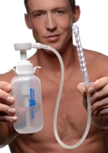 Clean Stream Male Sex Toys Clean Stream Pump Action Enema Bottle With Nozzle Clean Stream Male Sex Toys Clean Stream Pump Action Enema Bottle With Nozzle