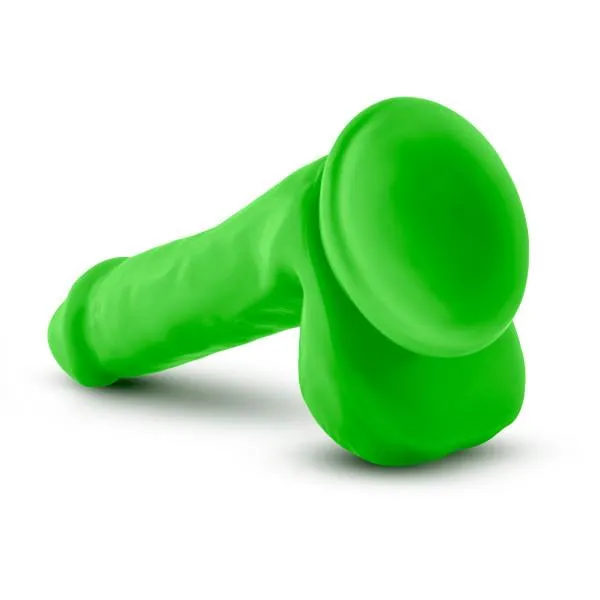 Dildos Blush Neo Elite 6 Inches Silicone Dual Density Cock Balls Green Dildos Blush Neo Elite 6 Inches Silicone Dual Density Cock Balls Green