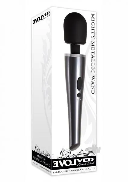 Evolved Vibrators Mighty Metallic Wand Evolved Vibrators Mighty Metallic Wand