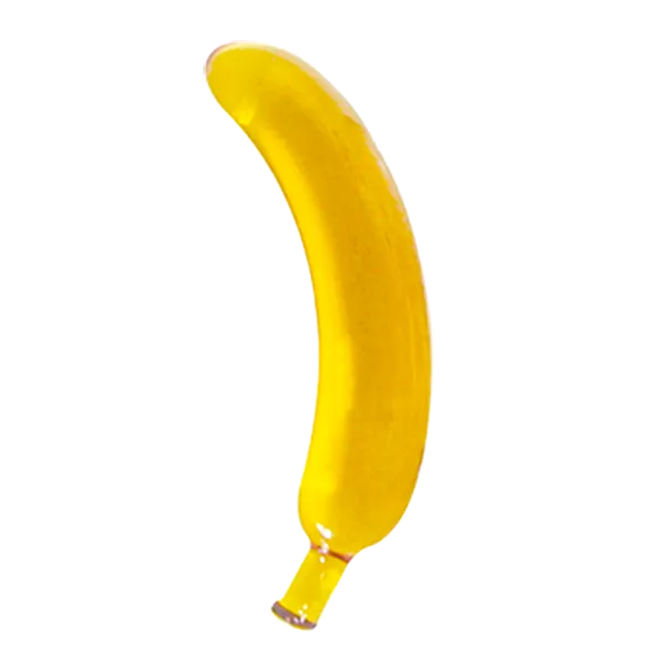 Glass Gem Amber Banana Top Cat Dildos Glass Gem Amber Banana Top Cat Dildos