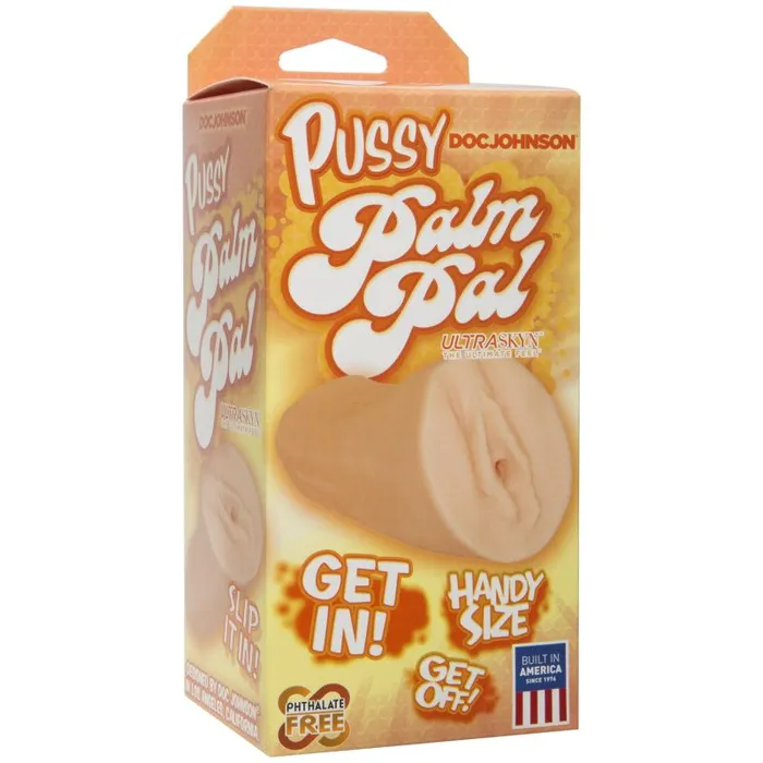 Palm Pal Ultraskyn Pussy White Doc Johnson Male Sex Toys