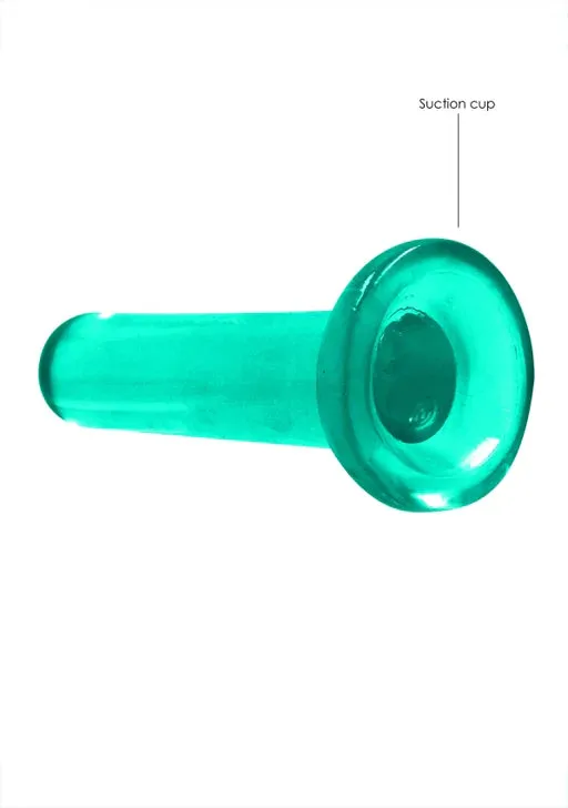 Shots Toys Female Sex Toys Realrock Crystal Clear Non Realistic Dildo With Suction Cup 53 135cm Turquoise