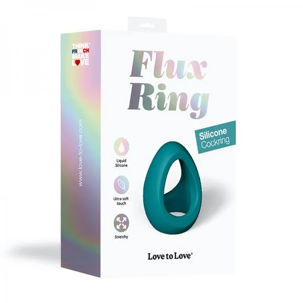 Vibrators Lovely Planet Love To Love Cockring Flux Ring Petrol Blue