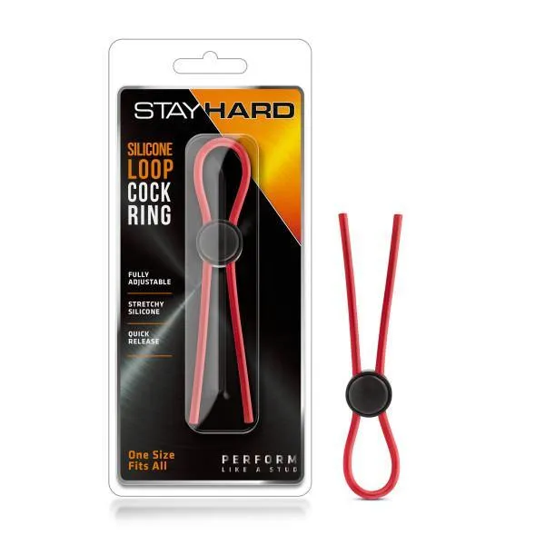 Male Sex Toys Blush Novelties Stay Hard Silicone Lasso Cock Ring