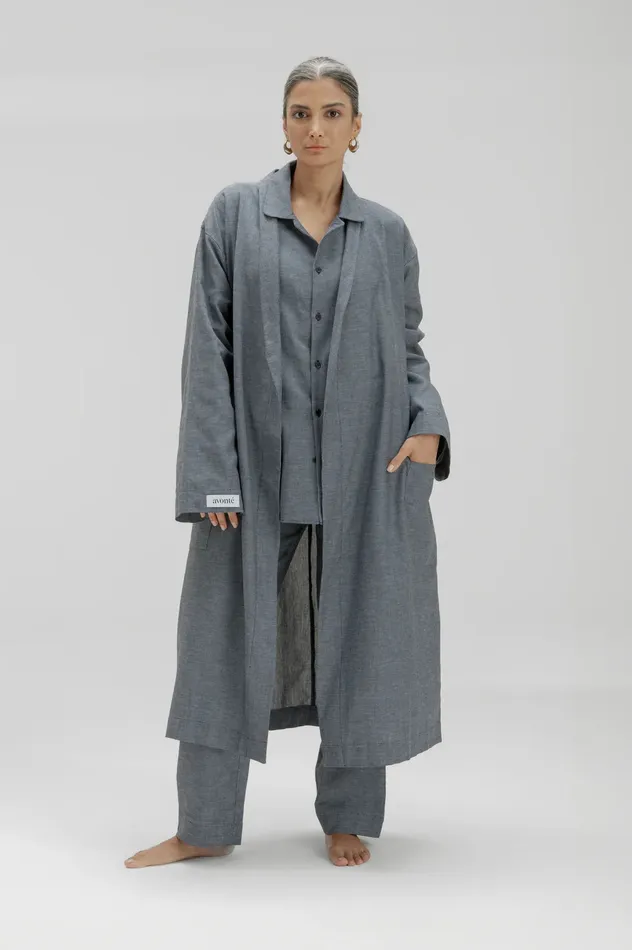 Avont I Morgenmantel Structured blue Le Pop Lingerie Vibrators