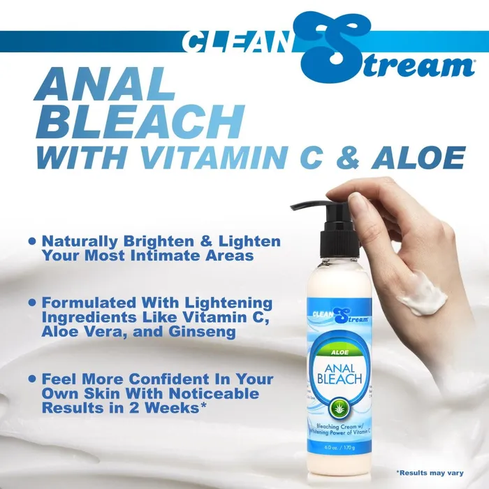 Clean Stream Male Sex Toys CleanStream Anal Bleach with Vitamin C Aloe 170g