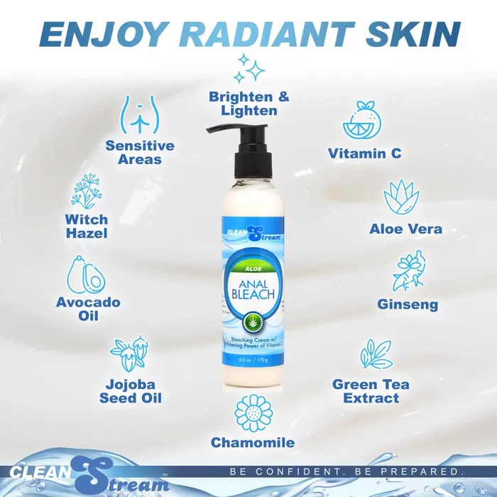 Clean Stream Male Sex Toys CleanStream Anal Bleach with Vitamin C Aloe 170g