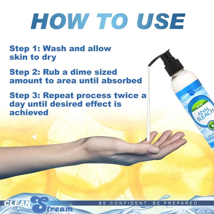 Clean Stream Male Sex Toys CleanStream Anal Bleach with Vitamin C Aloe 170g