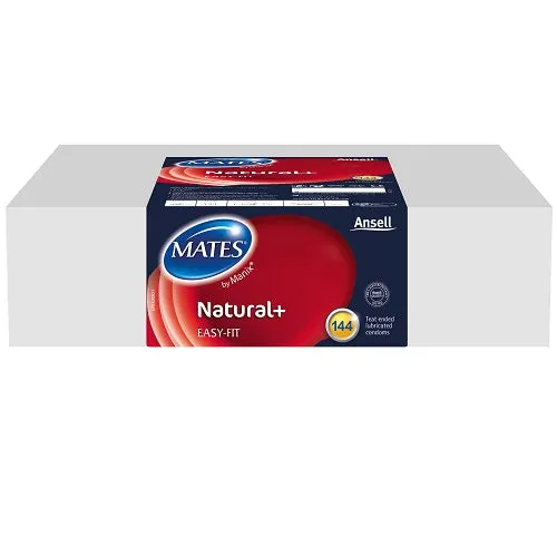 Mates Natural Condoms 144 Clinic Pack Mates Male Sex Toys