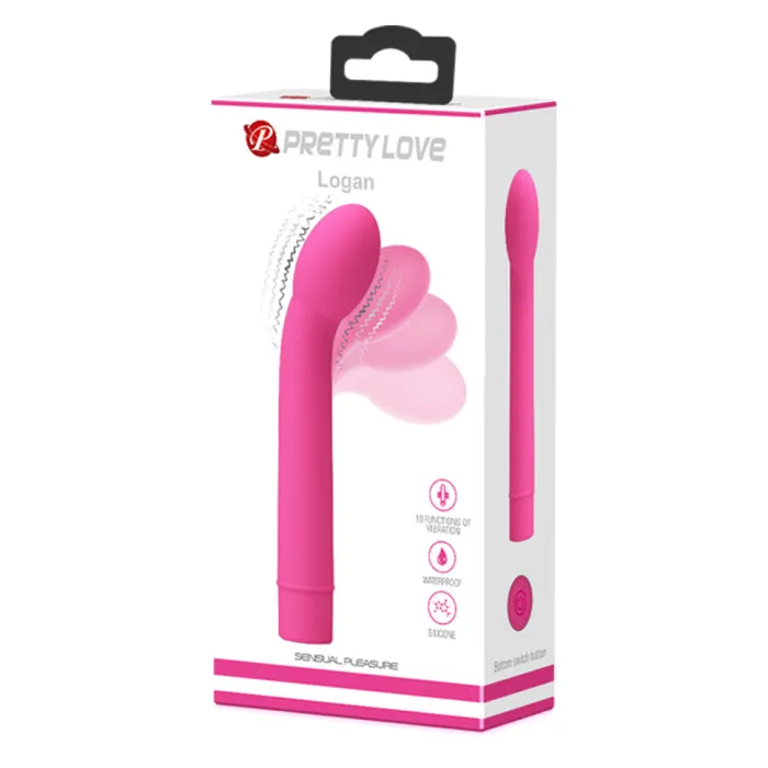 Pretty Love Vibrators Logan Silicone Gspot Vibrator Pink