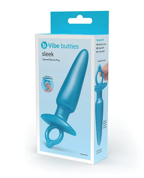 Anal BVibe Butties Sleek Tapered Plug Blue Cotr INC