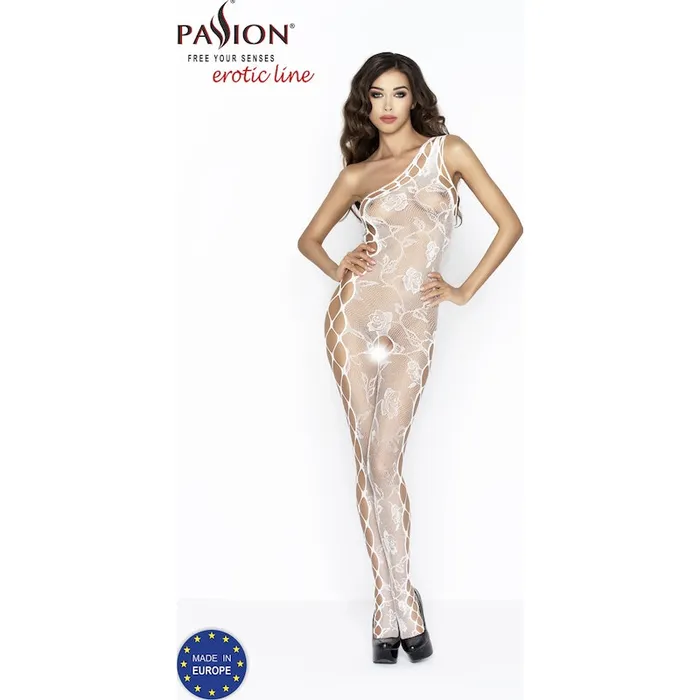 Bodysuit BS036 White Passion Lingerie Teddies And Bodies