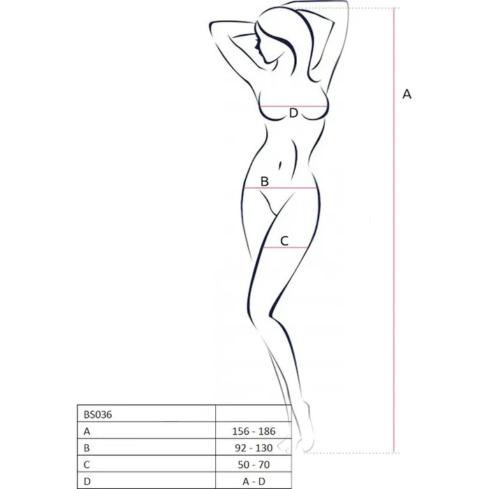 Bodysuit BS036 White Passion Lingerie Teddies And Bodies