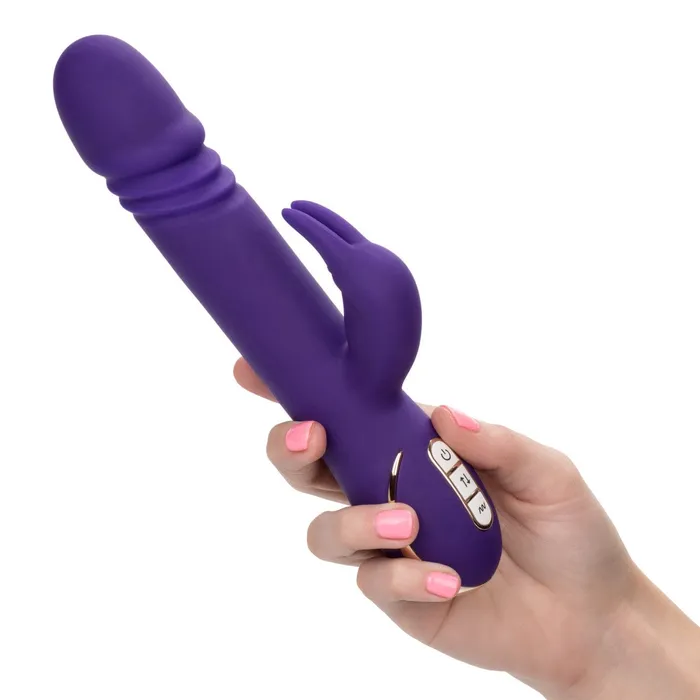 CalExotics Jack Rabbit Silicone Thrusting Rabbit Vibrator Female Sex Toys CalExotics Jack Rabbit Silicone Thrusting Rabbit Vibrator Female Sex Toys