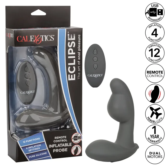 CalExotics Male Sex Toys Eclipse Remote Control Inflatable Probe