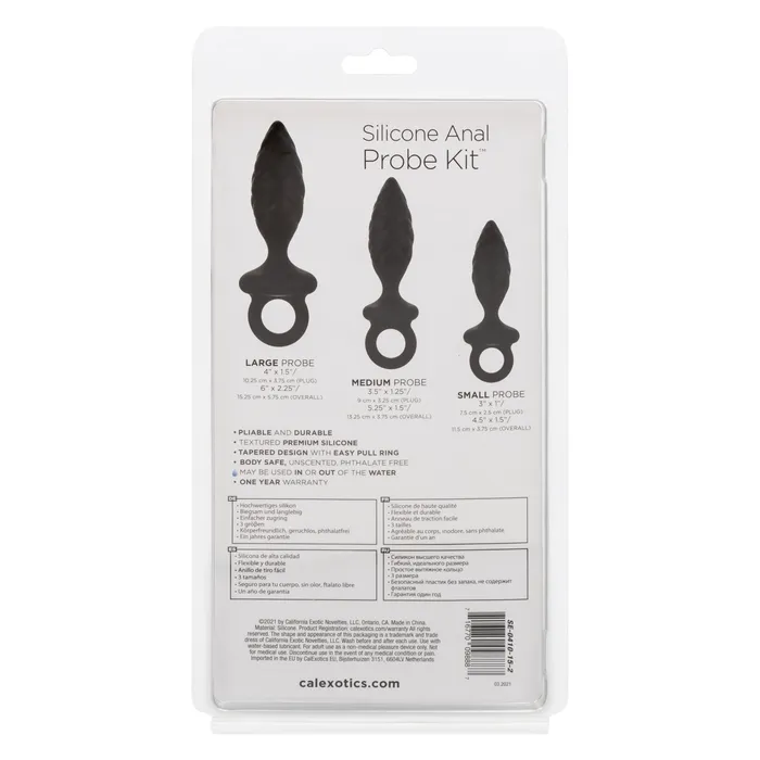 CalExotics Silicone Anal Probe Kit Anal