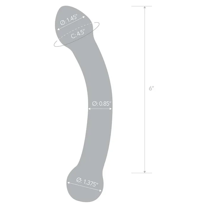 Dildos iloveexcitement gls 7 Curved Glass GSpot Dildo
