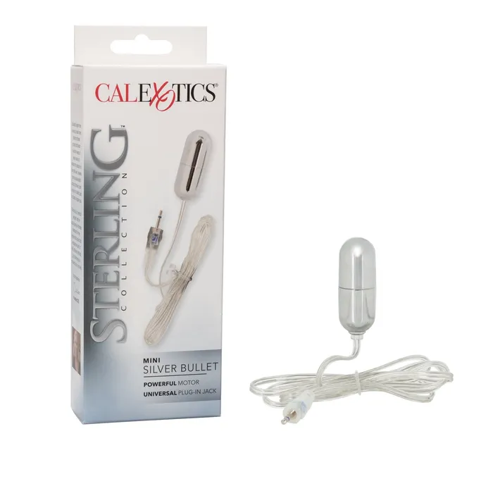 Female Sex Toys CalExotics Sterling Collection Mini Silver Bullet