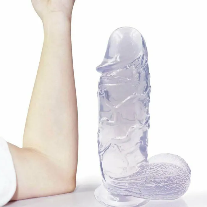 Female Sex Toys Spanksy Huge Dildo Sex Toy XL Size Thick Girthy Clear Dildo Strap On