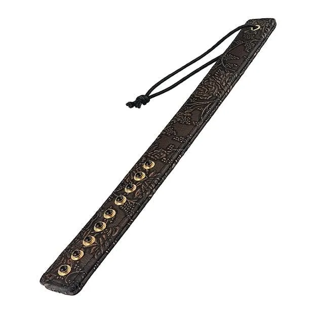 Spartacus Brown Floral Print Paddle with Gems Spartacus Male Sex Toys