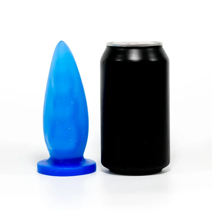 ThemFriends Female Sex Toys Familiar Small Translucent Blue with Gold Sparkle Extra Soft Ready to Ship