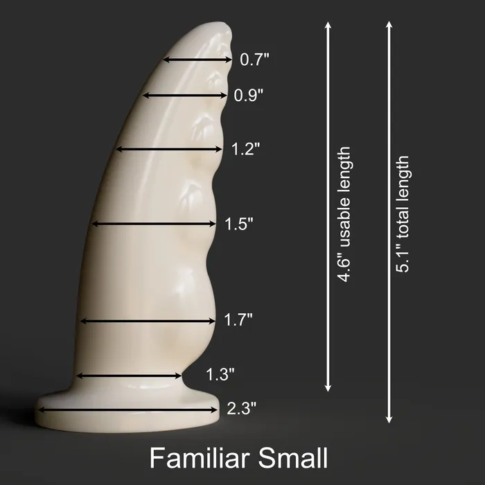 ThemFriends Female Sex Toys Familiar Small Translucent Blue with Gold Sparkle Extra Soft Ready to Ship