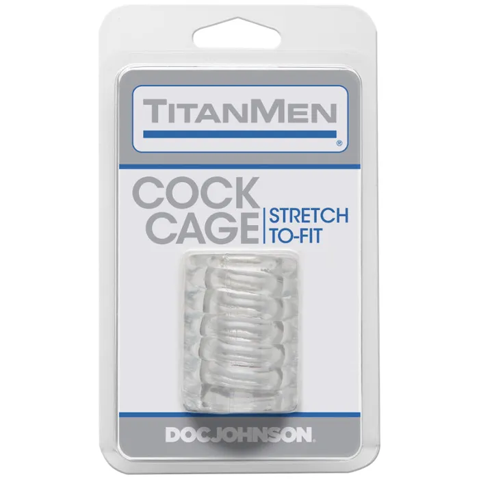 TitanMen Male Sex Toys TitanMen Cock Cage Sleeve Clear