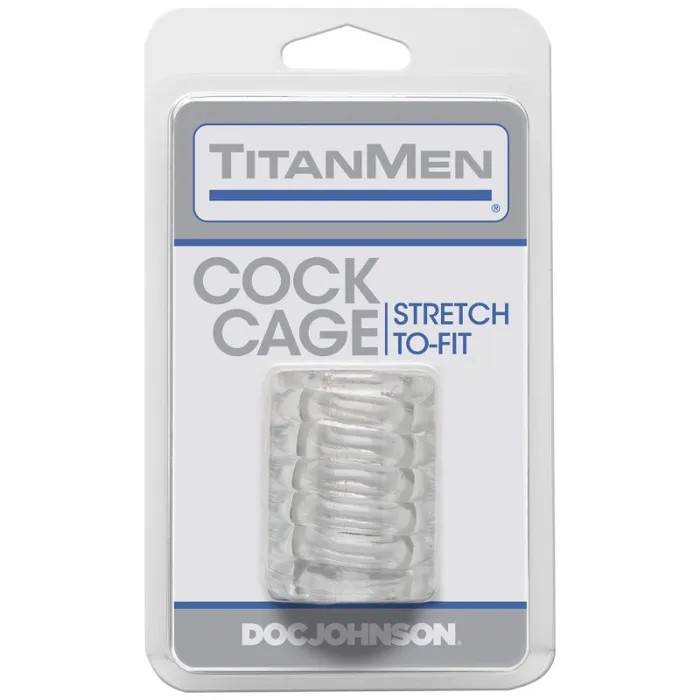 TitanMen Male Sex Toys TitanMen Cock Cage Sleeve Clear