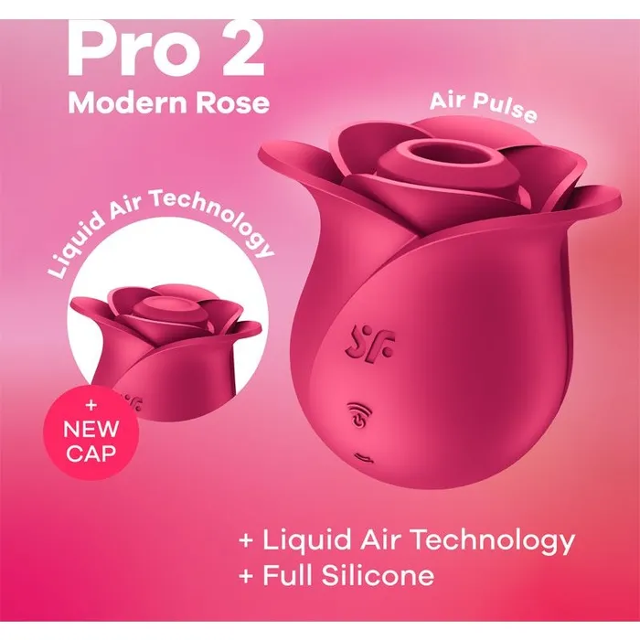 Vibrators Satisfyer Satisfyer Pro 2 Modern Blossom Air Wave Clitoral Stimulator Pink