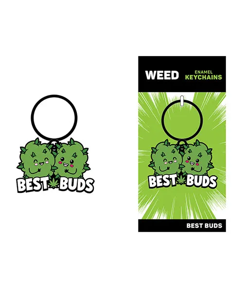 Wood Rocket LLC Vibrators Wood Rocket Weed Best Buds Keychain Green
