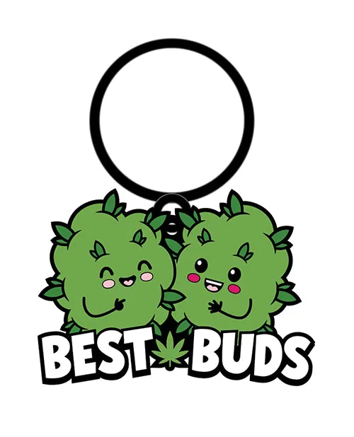 Wood Rocket LLC Vibrators Wood Rocket Weed Best Buds Keychain Green