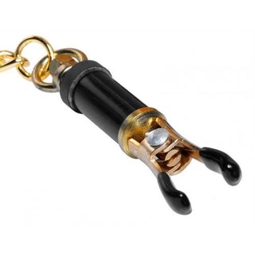XR Brands Male Sex Toys Master Series Deluxe Adjustable Nipple Clamps XR Brands Male Sex Toys Master Series Deluxe Adjustable Nipple Clamps