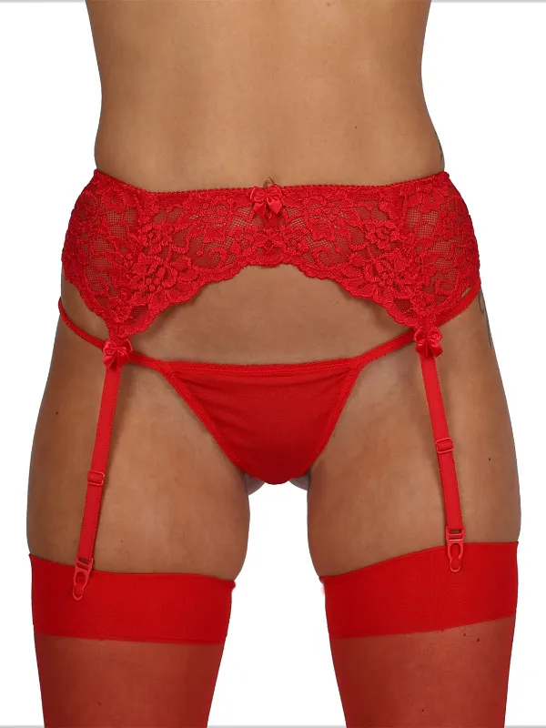 Couples NNN Retail Ltd Classified Embroidered Lace Suspender Belt