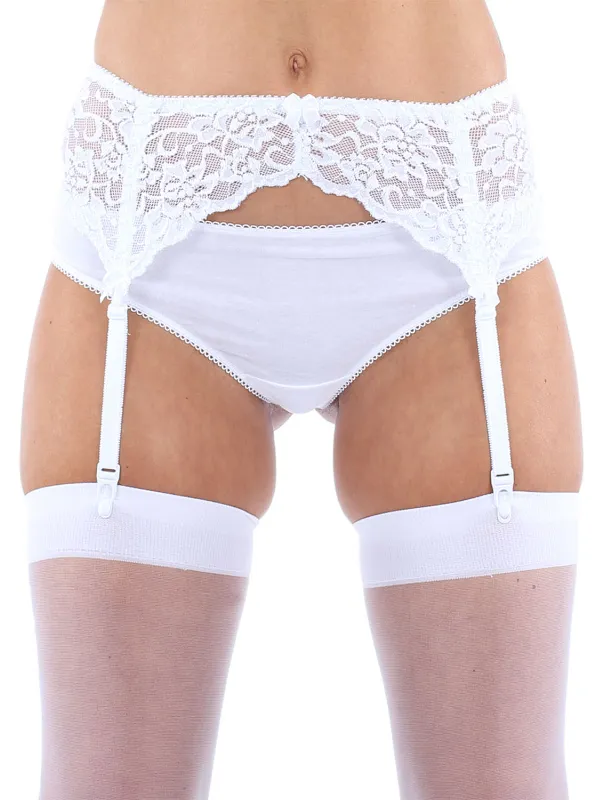 Couples NNN Retail Ltd Classified Embroidered Lace Suspender Belt