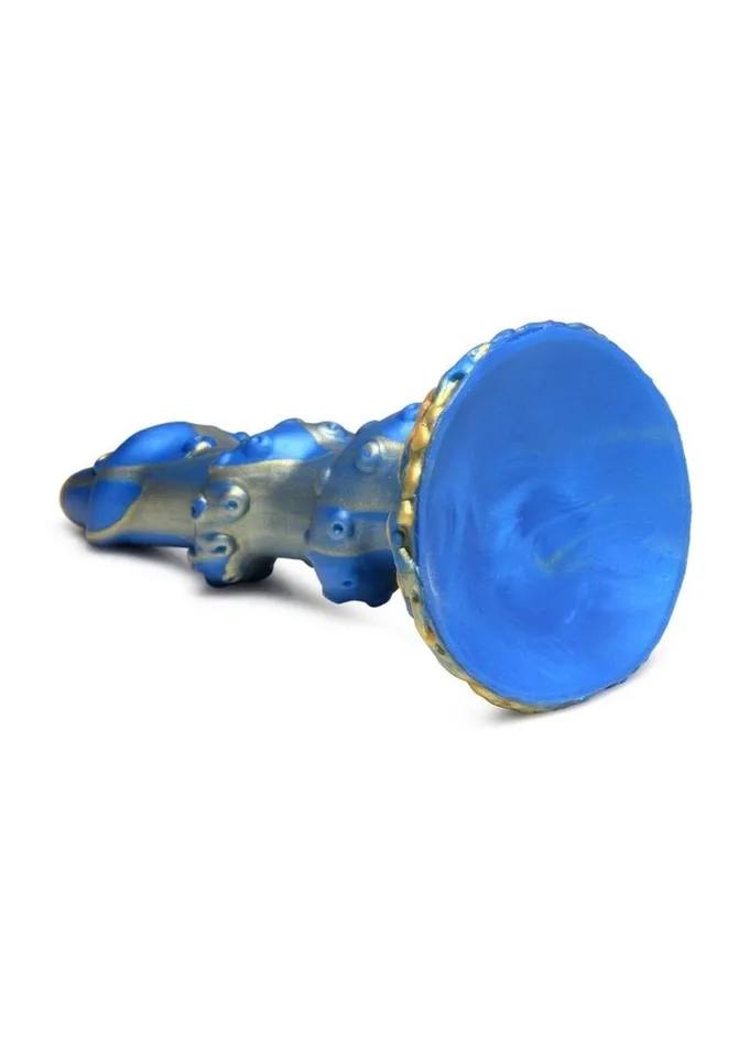 Creature Cocks Kraken Silicone Dildo BlueGold XR Brands Dildos
