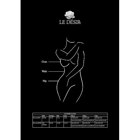 Le Desir Plus Size Le Desir Duo Net KeyHole Bra Set Plus Size