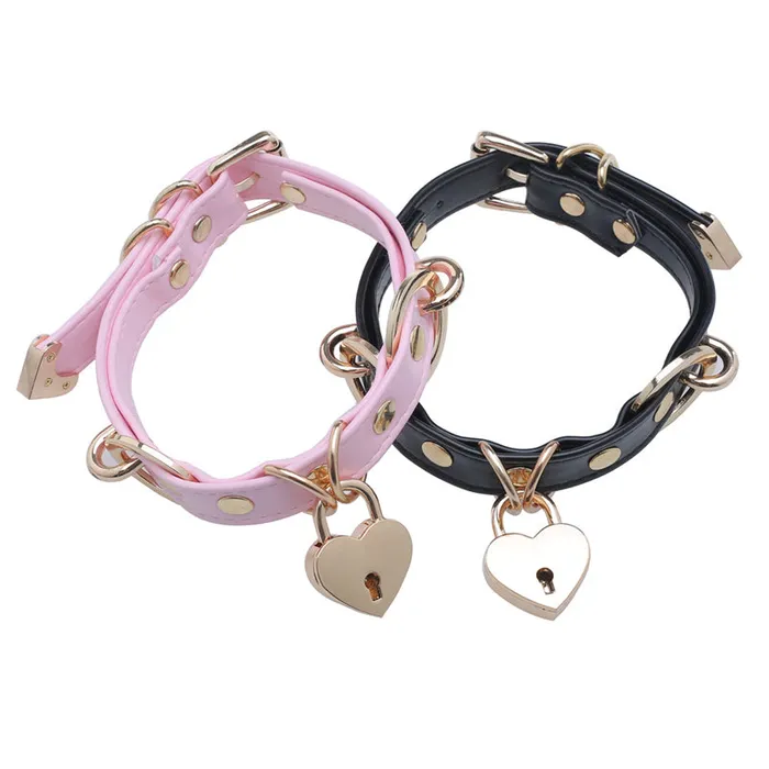 Own Pleasures Vibrators PU Collar BDSM Necklace