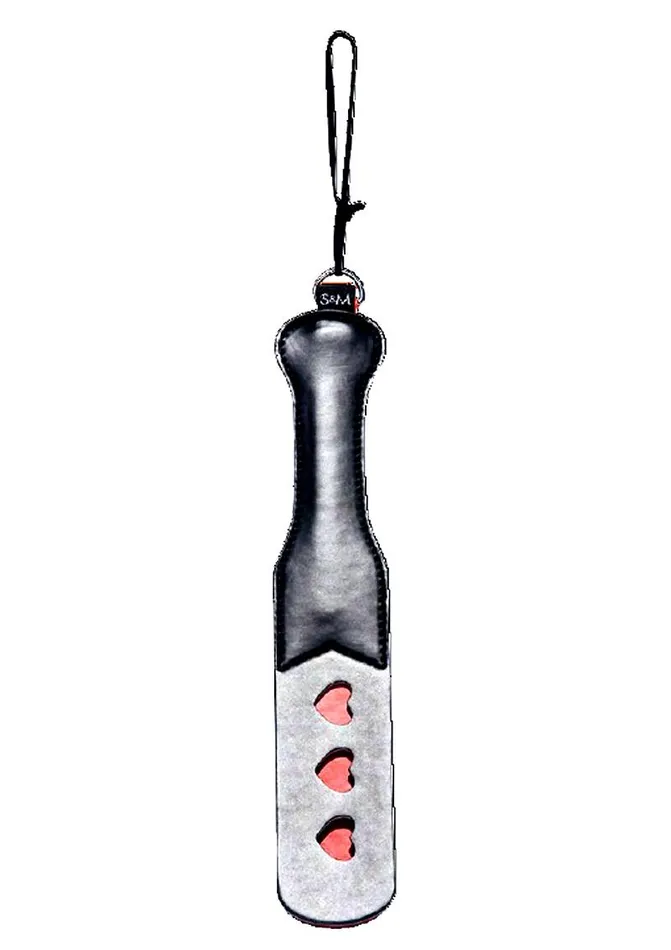 Sex Mischief Heart Paddle 125in Black Sportsheets Anal