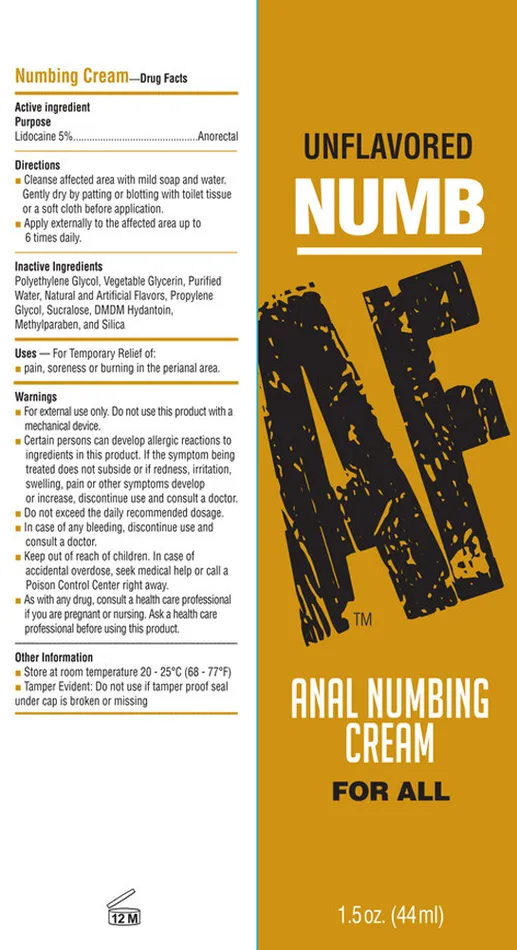 Anal Numb Af Anal Desensitizing Gel Unflavored 15 Fl Oz Little Genie