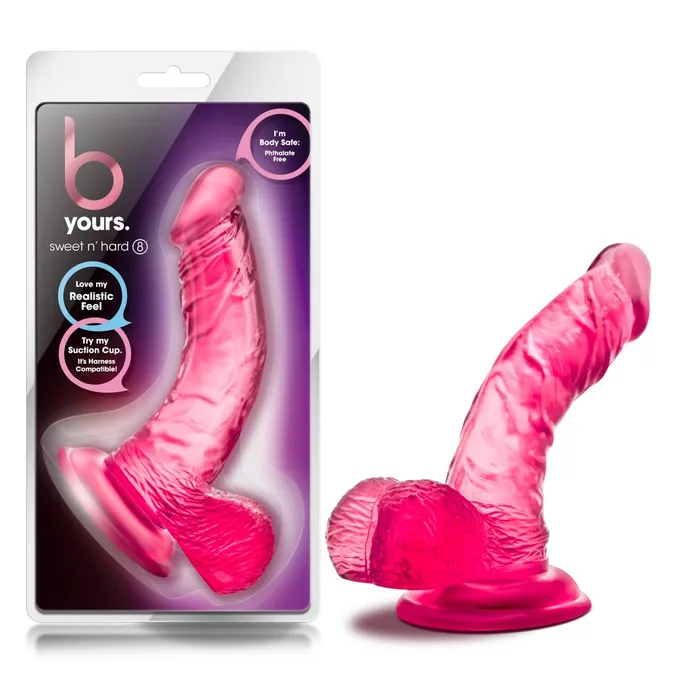 Blush Novelties B Yours Sweet N Hard 8 Pink Dong Dildos