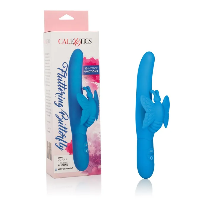 CalExotics Female Sex Toys Calexotics Fluttering Butterfly Waterproof Rabbit Vibrator Adult Sex Toys For Couples Clitoral G Spot Massager Blue CalExotics Female Sex Toys Calexotics Fluttering Butterfly Waterproof Rabbit Vibrator Adult Sex Toys For Couples Clitoral G Spot Massager Blue