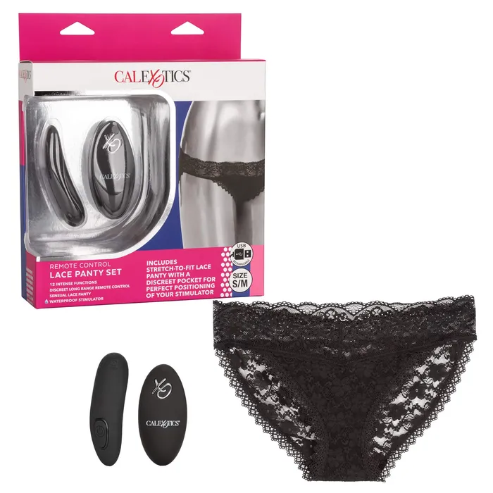 CalExotics Female Sex Toys Remote Control Lace Panty Set SM