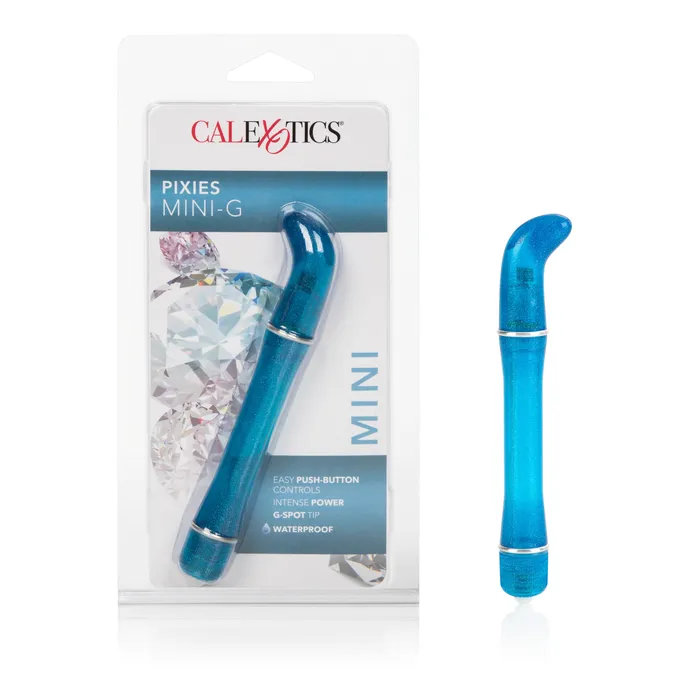 CalExotics Vibrators Pixies Mini G Waterproof Vibe Blue