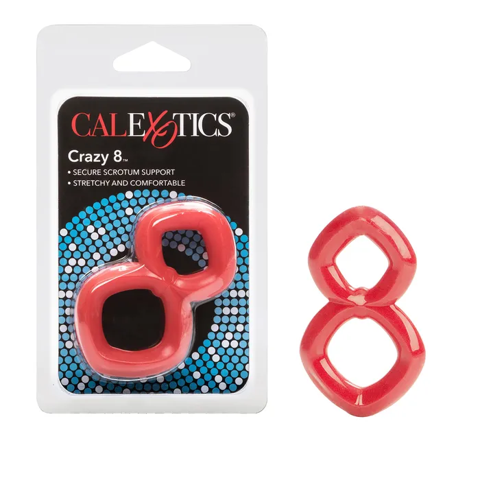 California Exotic Novelties California Exotic Novelties Crazy 8 Red Vibrators California Exotic Novelties California Exotic Novelties Crazy 8 Red Vibrators