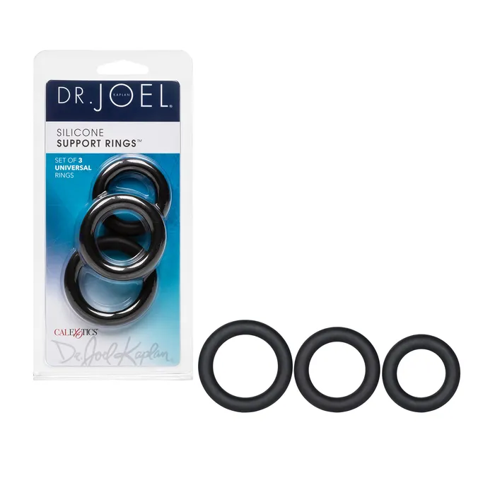 California Exotic Novelties Dr Joel Kaplan Silicone Support Rings Black CalExotics Anal California Exotic Novelties Dr Joel Kaplan Silicone Support Rings Black CalExotics Anal