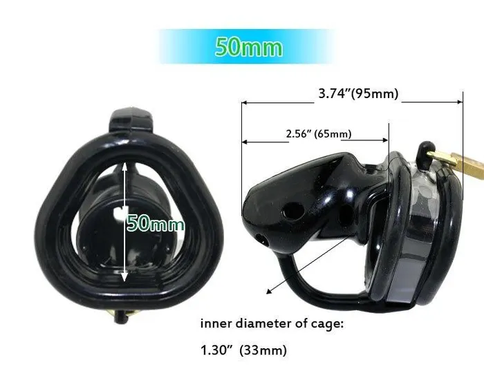 CHASTITY CAGE CO Male Sex Toys Silicone Chastity Cage 256 inches Long