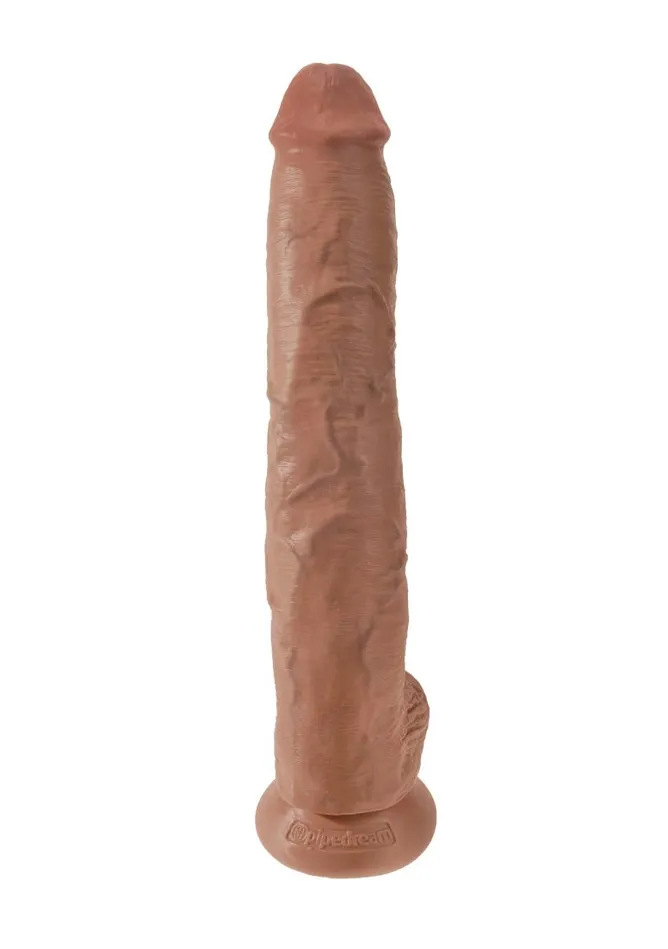 Dildos King Cock 14 In Cock WBalls Tan Pipedream
