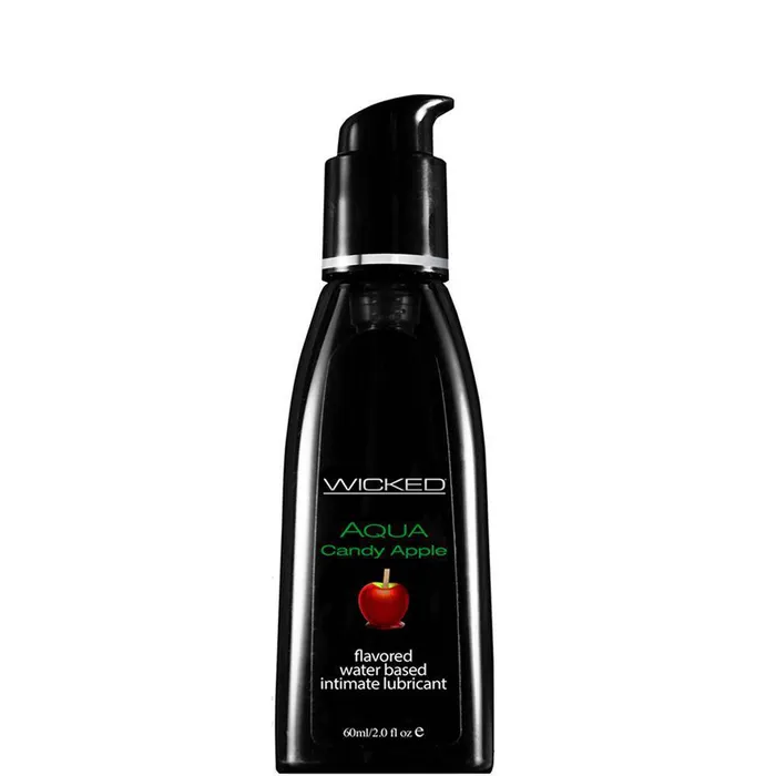 Dildos Wicked Aqua Flavoured Lube Candy Apple pink cherry